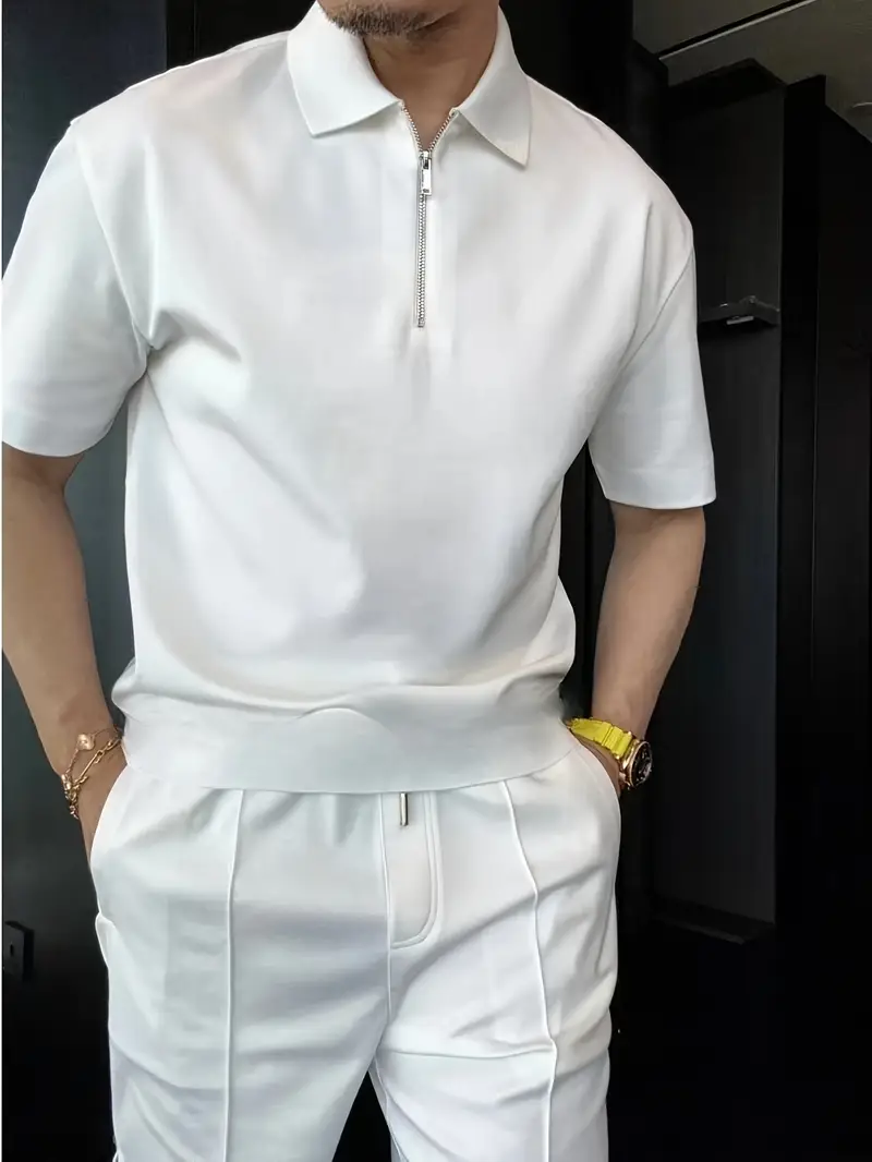 Men'S Lightweight Breathable Short Sleeve Polo Shirt